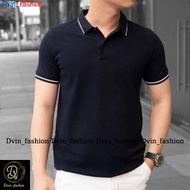 Men's polo T-shirt, men's polo t-shirt (smooth) thick crocodile t-shirt in many colors, youthful, dynamic Dvin-Fashion