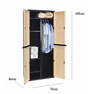 2 Door Plastic Wardrobe/ Almari Baju Plastik / Kabinet pejabat