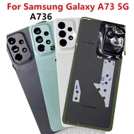 A736 Housing For Samsung Galaxy A73 5G 6.7" Plastic Battery Back Cover Repair Replace Door Rear Case