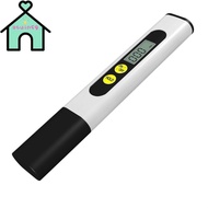 OTUINSG TDS Meter, 2%-3% Plastic Digital Water Quality Tester, Precise White 0-9990ppm 1ppm 0-9990pp