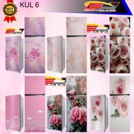 MAWAR Magicom REFRIGERATOR STICKER / 1 DOOR AND 2 DOOR REFRIGERATOR / ROSE BOUQUET MOTIF STICKER (A6