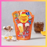 [CHUPA CHUPS] Fizzy DRINKS Candy 90g (15g×6P) 55Kcal Orange | Cola / Soft Drink