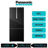 Panasonic NR-BX421WGK 2-Door Bottom Freezer Refrigerator Fridge Glass Door Series NR-BX421WGKM