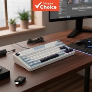 AULA F75 Mechanical Keyboard 2.4G Wireless Bluetooth Wired RGB Customized OEM Layout