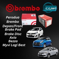 Perodua Myvi Lagi Best,Axia ,Bezza Front/Depan Brake Pad/Brake Disc Brembo