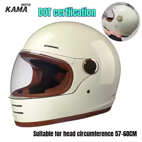 DOT Certiication New Casco Capacetes Motorcycle Vintage Motocross Helmet Face Scooter Helmets Motors