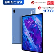 【2024 TOP10】BANOSS N70 Tablet PC 10.1 Inches Android 11 5G WiFi 8800mAh Dual SIM 4G Gaming Online Classroom Meeting for Students 6GB 8GB 10GB RAM 128GB 256GB 512GB ROM