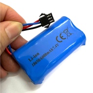 7.4v 18650 6000mAh / 3000mAh with Plug SM-3pin Battery Rechargeable for RC Toys Bateri
