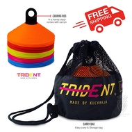 TRIDENT DISCO CONE SET - 40 PIECES, 50 PCS, COLOR WHITE ORANGE YELLOW BLUE KON HURDLE