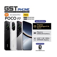 Xiaomi Poco F7 5G (12GB+12GB Extended Ram+256GB/512GB Rom) (Original Malaysia Set) With Premium Gift