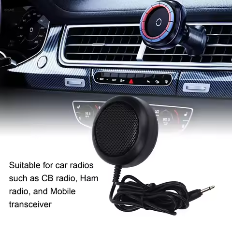 Car Radio External Speaker Fit for YAESU FT-1802M FT-1807M FT-1900R FT-1907R FT-7800R Round 3.5mm Pl