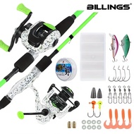 BILLINGS Rod and Reel Combo | Spinning / Baitcasting Rods | Fishing Reel Rod Combo Set