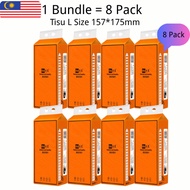 [MUCHEN]Tisu Gantung Dinding 4-Lapisan Lembut 1280 Helai [1 Bundle = 8 Pek] – Cheerful Soft Facial T