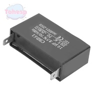 TOHESP Fan Motor Starting Capacitor, ±5% 10UF CBB61 Capacitor, Durable 350VAC 50/60Hz 2-Pin Motor Ca