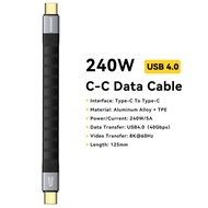 Essager 240W USB4.0 Type-C Full-function Data Cable PD3.1 Type-C To Type-C 40Gpbs Transmission 8K60H