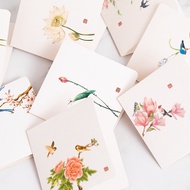 Chinese Style Flower and Bird Greeting Card Christmas Birthday Gift Thank you Cards