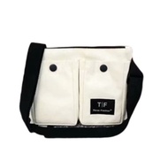 [M Generation] 4 Colors Select Two Pockets Diagonal Bag Versatile Canvas Student Men Women Same Styl