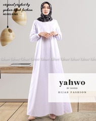 baju dinas warna putih terbaru/gamis dinkes putih toyobo/gamis kerja putih bisa busuy dan ibu hamil