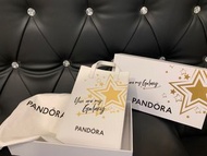 Pandora 星光手提袋 潘朵拉Pandora肩背小包附盒和防塵袋 手機包