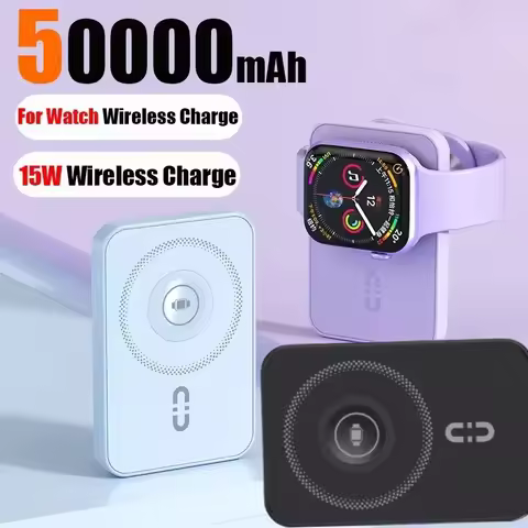 500000mAh Magnetic Power Bank 25W Wireless Fast Charger Portable Large Capacity for Magsafe Powerban