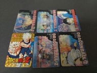 最後清貨絕版萬變 咭 激鬥 風雲 本彈 pp 日版 龍珠 dragon ball z 悟空 比達 細3D白卡 閃卡 閃咭6張