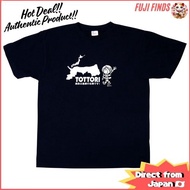 Yokaisha Gegege no Kitaro Tottori Prefecture Support T-Shirt, Navy, Size L 【Direct from Japan】