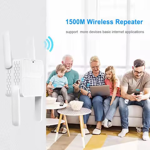 WiFi 6 Repeater Extender 1500Mbps Wireless WiFi Extender with Ethernet Port WiFi 6 Amplifier 4*2dbi 