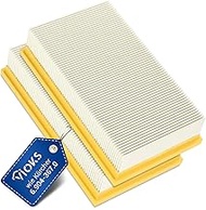 VIOKS 2 x Lamellar Filter Vacuum Cleaner Replacement for Kärcher Flat Pleated Filter 6.904-367.0 - F