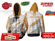 JAKET ZIPPER RRQ AXXEL limited edition exclusive PUTIH ORANGE