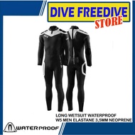 Long Wetsuit Diving Waterproof W5 Neoprene 3.5mm Men's Long Diving Suit Men's Scuba Diving Snorkelin