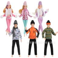 [Only Clothes] 30cm Doll Winter Sports Skiing Clothes Set Toy Clothing Children's Play Toys