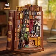 Book nook Robotime Street Scene Rolife Lãng Du TGB13 – Có Đèn led Cảm Ứng Mô hình gỗ DIY có Che bụi