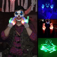 NV LED Neon Gloves Halloween Party Cosplay Light Props Glow Fla