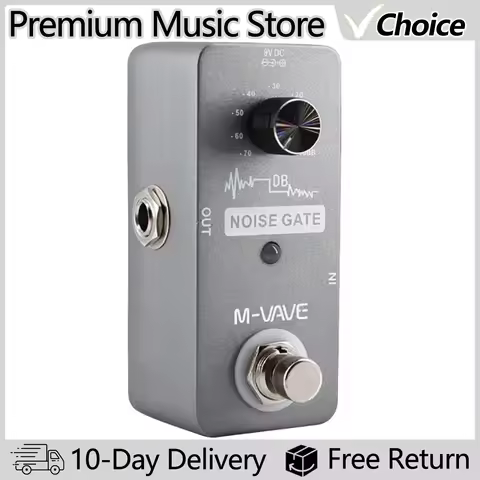M-VAVE Electric Guitar Effect Pedal NOISE GATE Pedal NOISE GATE Effect True Bypass Zinc Alloy Shell