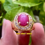 CINCIN BATU RUBY BURMA SUPER KEREN MINIMALIS MEWAH
