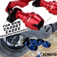 For BMW C400 GT X C400GT C400X C 400GT 400X Motorcycle Exhaust Pipe Anti Falling Anti-collision Bump