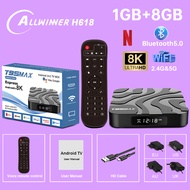 2025 T95 Max Smart TV Box Android 12 Allwinner H618 Chip Dual Band WiFi 2.4G/5G Bluetooth 5.0 Suppor