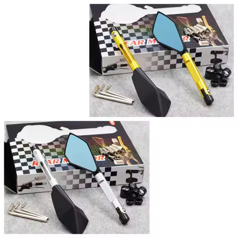 New 2pcs/Pair Motorcycle Accessories Mirror Cafe Race Aluminium Rearview Mirror For ktm exc mt07 mt0