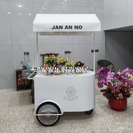 Wrought Iron Display Stand Night Market Float Stall Trolley Mobile Outdoor Market Stall Promotional 