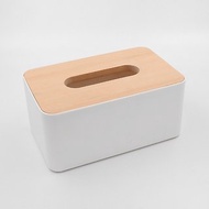 台灣檜木蓋式面紙盒|北歐風格實木片式衛生紙包抽取收納盒