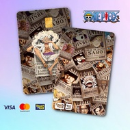 ONE PIECE LUFFY 1 TNG - TOUCH N GO STICKER CARD / ATM CARD STICKER COVER,1 TNG CARD, ATM CARD