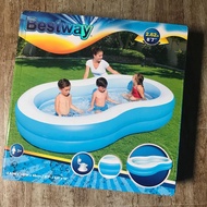BESTWAY 54117 big lagoon 262cm children's swimming pool - number 8 rubber pool - jumbo pool - large 
