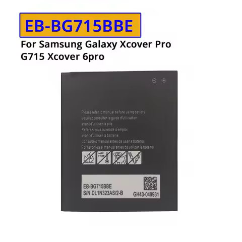 For Samsung Galaxy XCover Pro G715FN G715W G715U G715U1 G715V G715A SM-G715FN G715DS EB-BG715BBE Mob