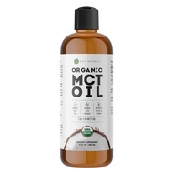 MCT Oil for Coffee. Pure Coconut MCT C8 and C10 Oil (8oz, Organic, Unflavored)