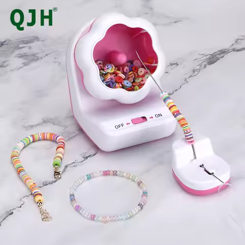 1pc Electric Beading Machine, Multifunction Clay Beads Spinner, DIY Handcrafting Beading Bowl Tools 