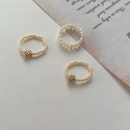 花的際遇 日本米珠戒指