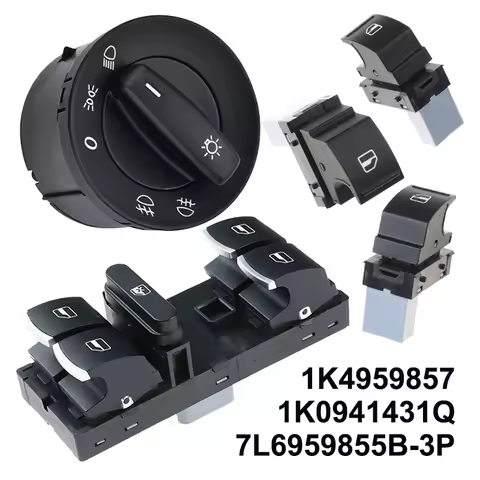 Car Power Window Button Headlight Fog Lamp Switch For VW Jetta MK5 Golf 5 6 Tiguan Passat B6 CC 7L69