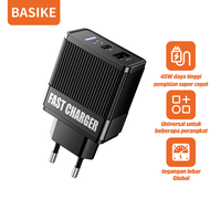 BASIKE Charger iPhone Type C USB Fast Charging 40W mini murah for Xiaomi Samsung Oppo Original