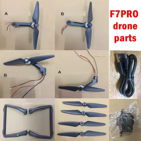 SJRC F7 PRO F7PRO 4K RC drone spare parts arm blade Landing gear Pan tilt cover Charging line