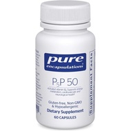 Pure Encapsulations P5P 50 - Active Vitamin B6 - Supports Energy Metabolism & Brain Health* - Gluten